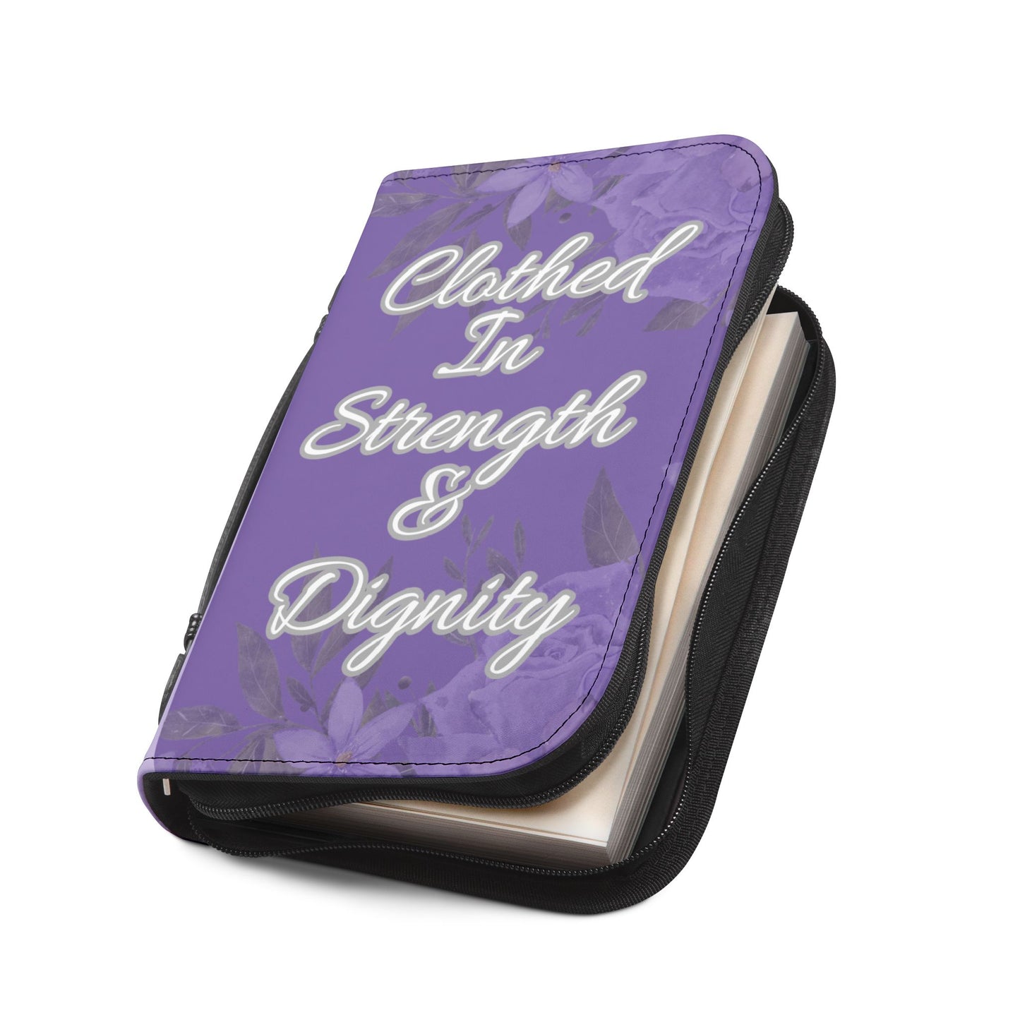 Strength & Dignity Bible Cover – Lilac Purple (Proverbs 31:25)