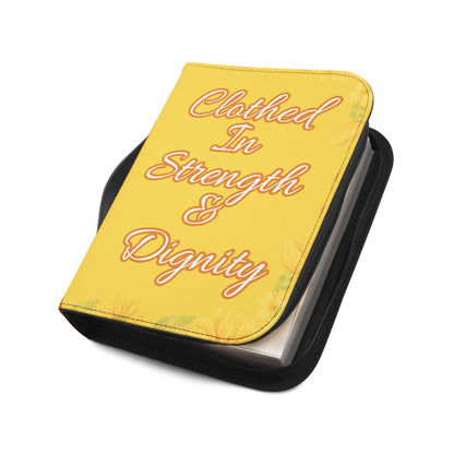 Strength & Dignity Bible Cover – Golden Sunflower (Proverbs 31:25)