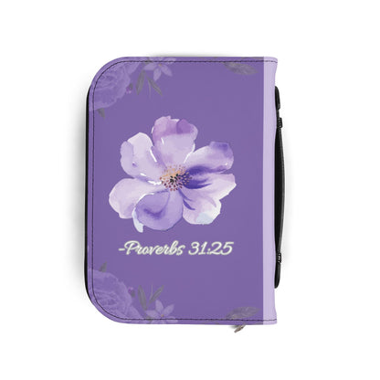 Strength & Dignity Bible Cover – Lilac Purple (Proverbs 31:25)
