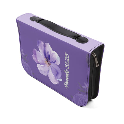 Strength & Dignity Bible Cover – Lilac Purple (Proverbs 31:25)