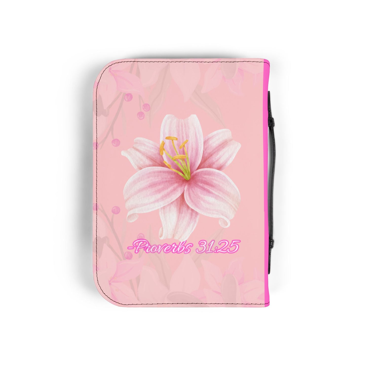 Strength & Dignity Bible Cover – Blush Pink (Proverbs 31:25)