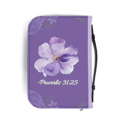 Strength & Dignity Bible Cover – Lilac Purple (Proverbs 31:25)