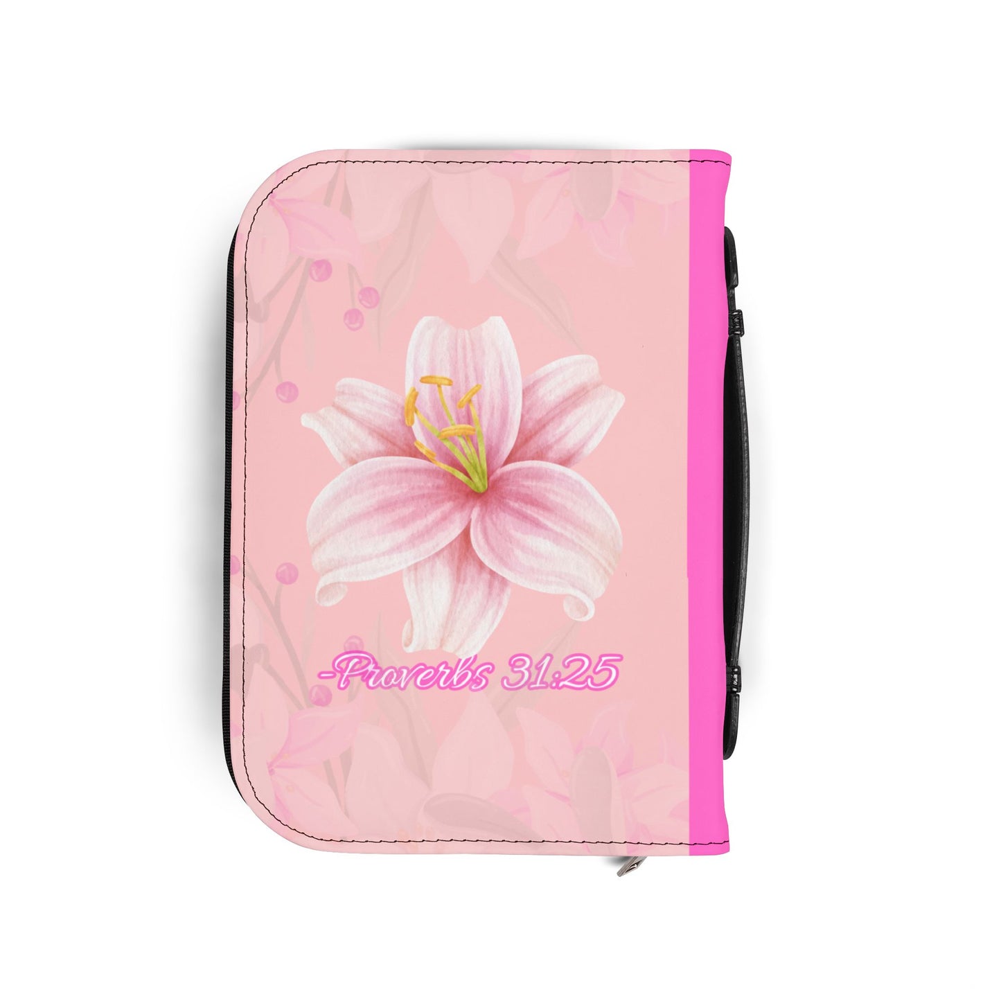 Strength & Dignity Bible Cover – Blush Pink (Proverbs 31:25)