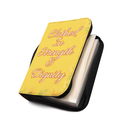 Strength & Dignity Bible Cover – Golden Sunflower (Proverbs 31:25)