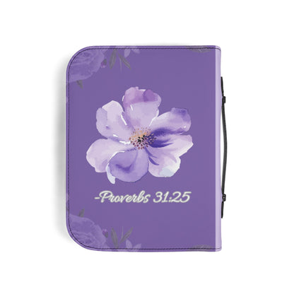 Strength & Dignity Bible Cover – Lilac Purple (Proverbs 31:25)