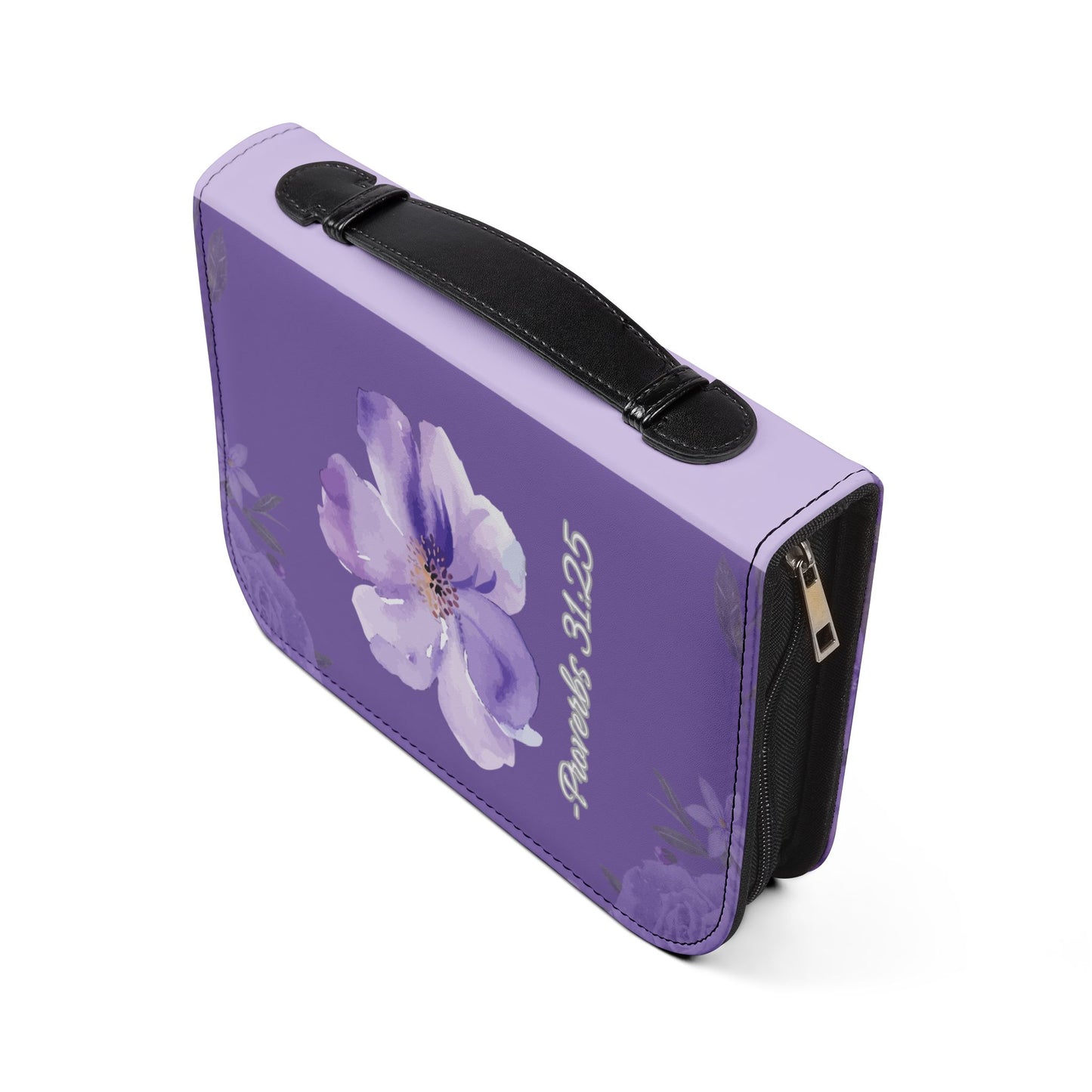 Strength & Dignity Bible Cover – Lilac Purple (Proverbs 31:25)