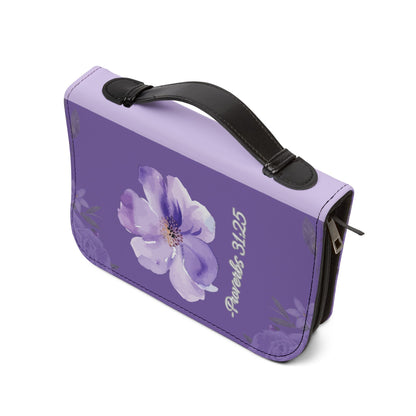 Strength & Dignity Bible Cover – Lilac Purple (Proverbs 31:25)