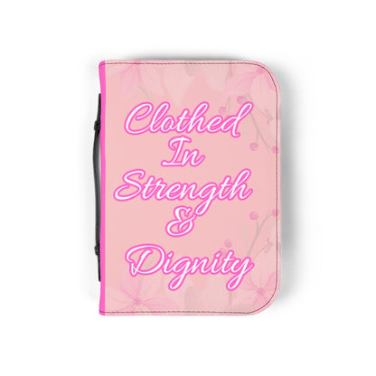 Strength & Dignity Bible Cover – Blush Pink (Proverbs 31:25)