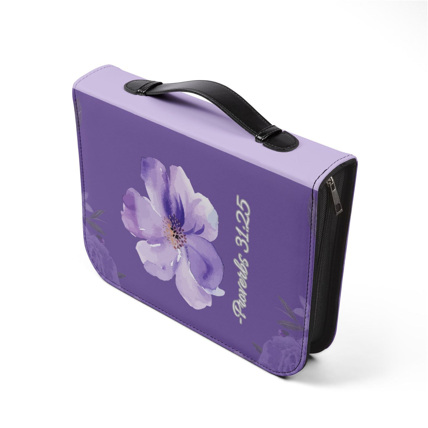 Strength & Dignity Bible Cover – Lilac Purple (Proverbs 31:25)