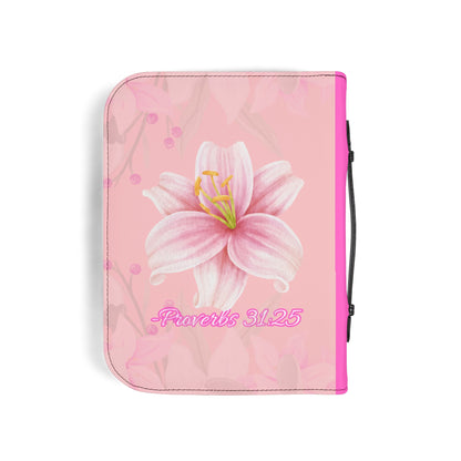 Strength & Dignity Bible Cover – Blush Pink (Proverbs 31:25)