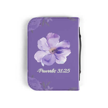Strength & Dignity Bible Cover – Lilac Purple (Proverbs 31:25)