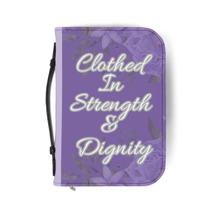 Strength & Dignity Bible Cover – Lilac Purple (Proverbs 31:25)