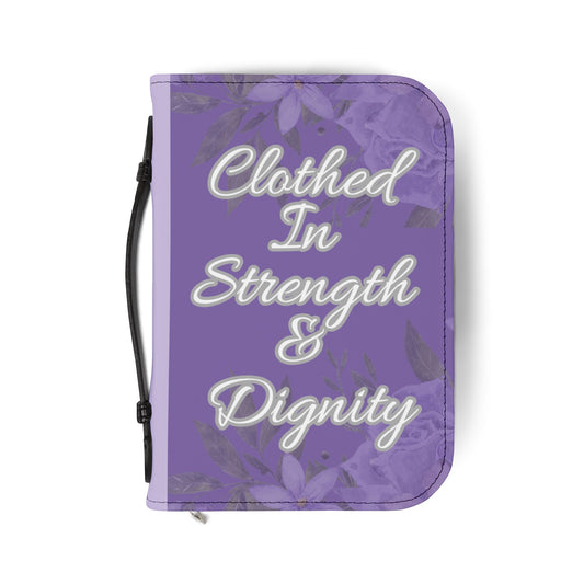 Strength & Dignity Bible Cover – Lilac Purple (Proverbs 31:25)